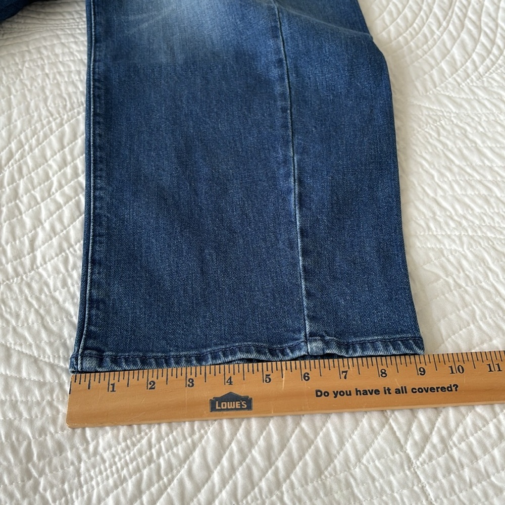 * sold * MOTHER NWT Full Pipe Flood It’s a Small World Jeans size 26 high waist - Picture 7 of 16